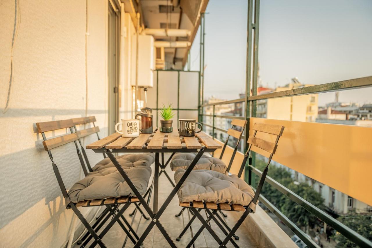 Hermes Apartment On Aristotelous Midas Home Tesalonika Bagian luar foto