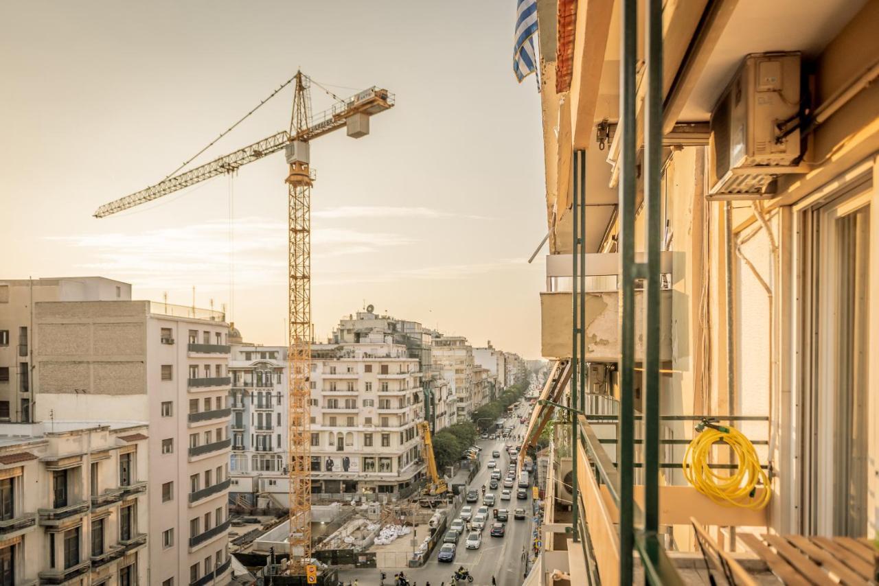 Hermes Apartment On Aristotelous Midas Home Tesalonika Bagian luar foto